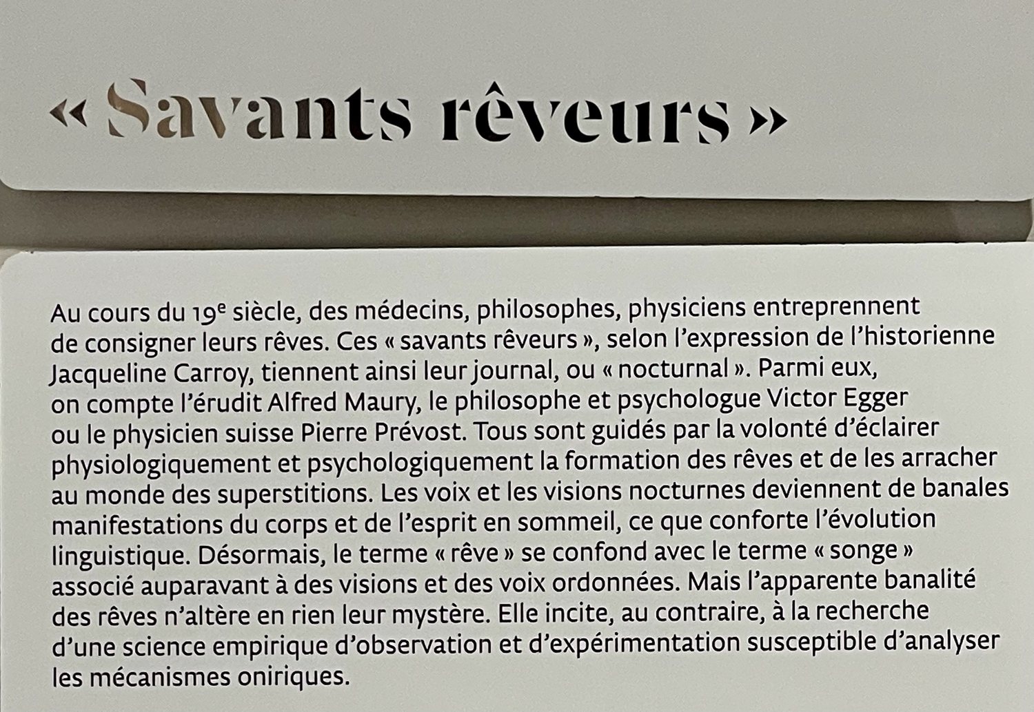 Les savants rêveurs du dix-neuvième siècle